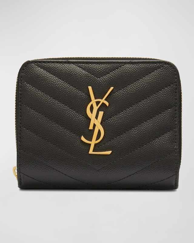 YSL Quilted Bifold Compact Wallet